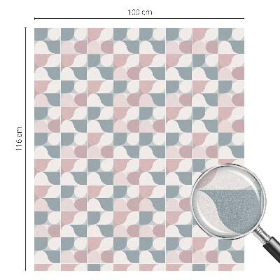 Privátní fólie na okno vitráž Pastelové vzory