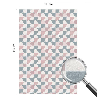 Privátní fólie na okno vitráž Pastelové vzory