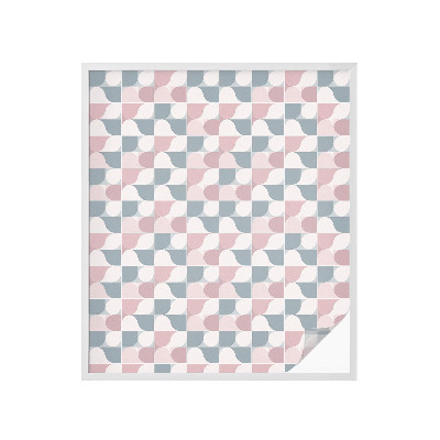 Privátní fólie na okno vitráž Pastelové vzory