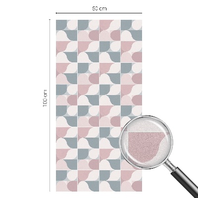 Privátní fólie na okno vitráž Pastelové vzory