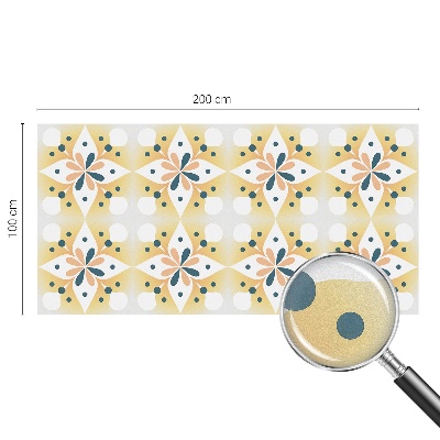 Neprůhledná fólie na sklo dveří Květinová symetrie