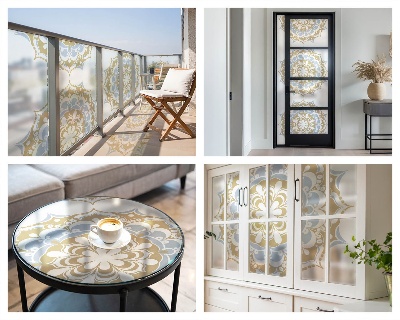 Protisluneční fólie na okna Boho mandaly