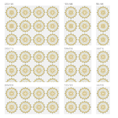 Dekorativní mléčná fólie na sklo Květinová mandala