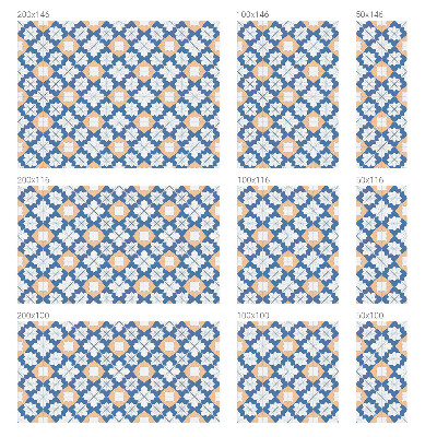 Protisluneční fólie na okna Symetrické vzory