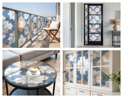 Protisluneční fólie na okna Symetrické vzory