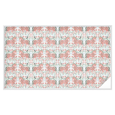 Privátní fólie na okno vitráž Barevní koně