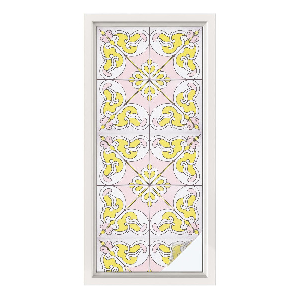 Neprůhledná fólie na sklo dveří Abstraktní květiny