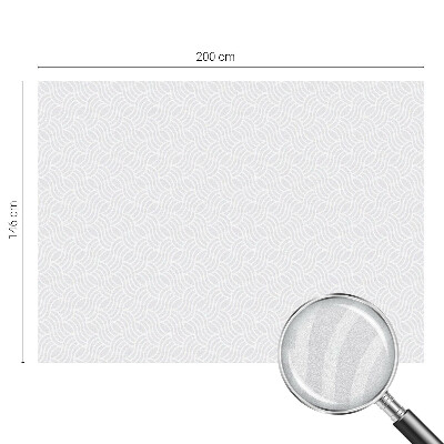 Dekorativní mléčná fólie na sklo Vlny harmonie