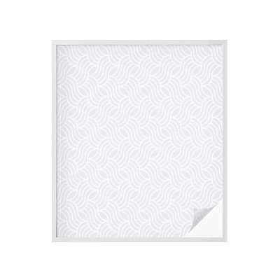 Dekorativní mléčná fólie na sklo Vlny harmonie