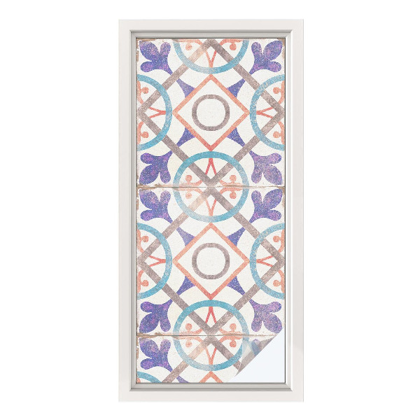 Neprůhledná fólie na sklo dveří Barevné mozaiky