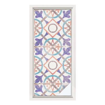 Neprůhledná fólie na sklo dveří Barevné mozaiky