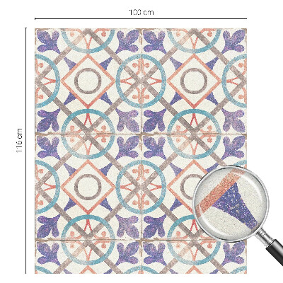 Neprůhledná fólie na sklo dveří Barevné mozaiky