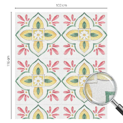 Neprůhledná fólie na sklo dveří Květinový ornament