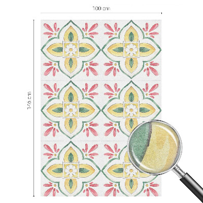 Neprůhledná fólie na sklo dveří Květinový ornament