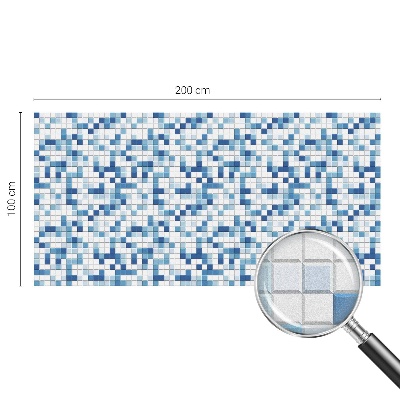 Privátní fólie na okno vitráž Hra s dlaždicemi