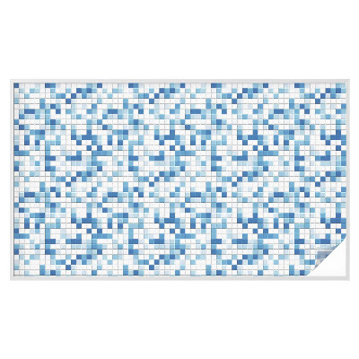 Privátní fólie na okno vitráž Hra s dlaždicemi