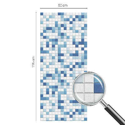 Privátní fólie na okno vitráž Hra s dlaždicemi