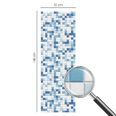 Privátní fólie na okno vitráž Hra s dlaždicemi