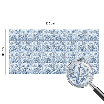 Dekorativní mléčná fólie na sklo Tropická krajina