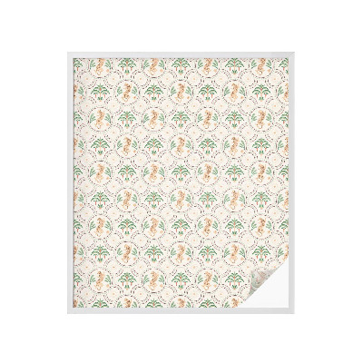 Privátní fólie na okno vitráž Palmový leopard