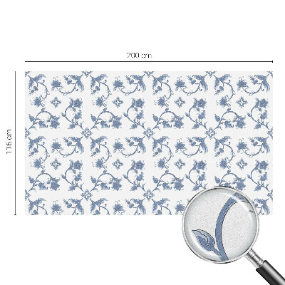 Privátní fólie na okno vitráž Květinový ornament