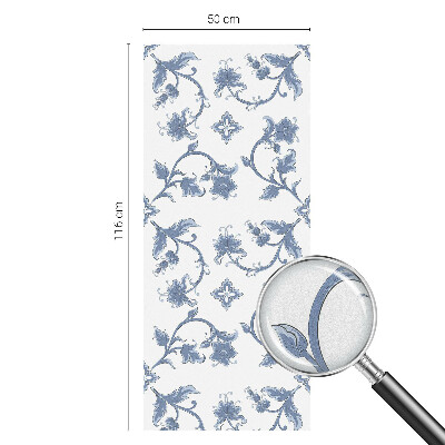 Privátní fólie na okno vitráž Květinový ornament