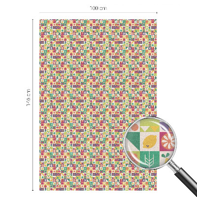 Dekorativní mléčná fólie na sklo Barevná abstrakce