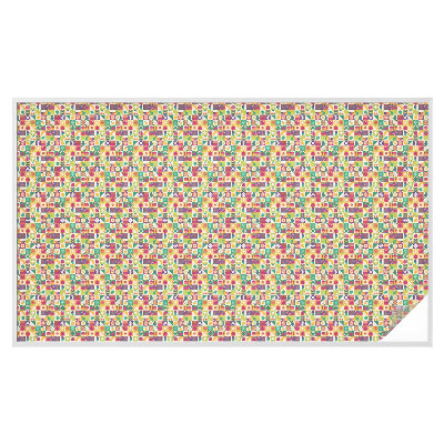 Dekorativní mléčná fólie na sklo Barevná abstrakce