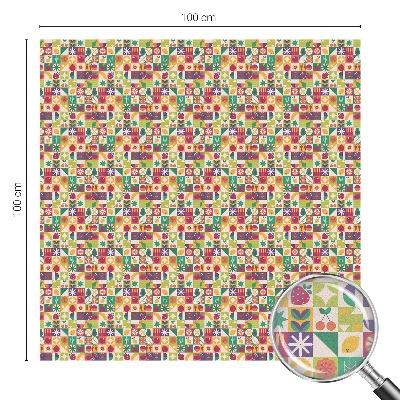 Dekorativní mléčná fólie na sklo Barevná abstrakce