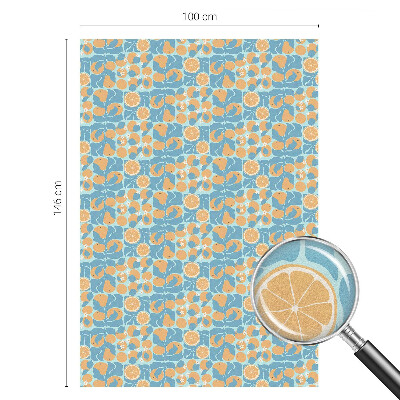 Dekorativní mléčná fólie na sklo Rybí citrus