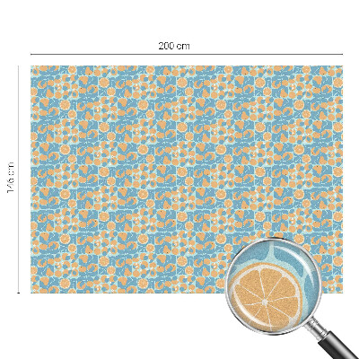 Dekorativní mléčná fólie na sklo Rybí citrus