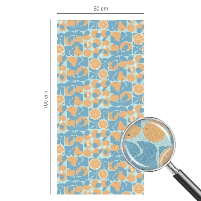 Dekorativní mléčná fólie na sklo Rybí citrus