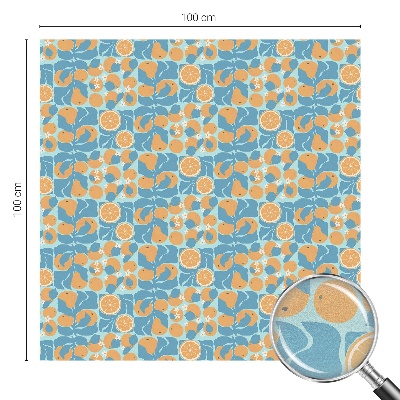 Dekorativní mléčná fólie na sklo Rybí citrus