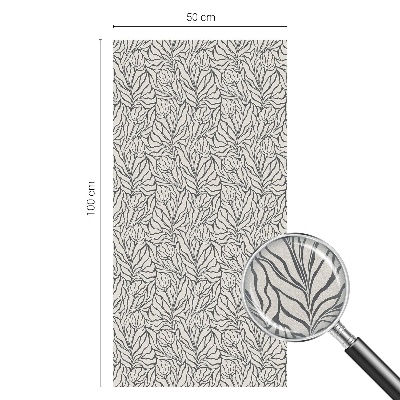 Zatmavovací fólie na okna Listy květy