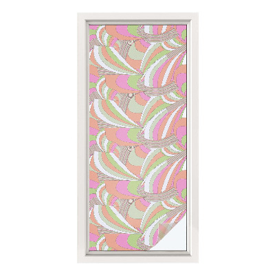 Privátní fólie na okno vitráž Barevný cikcak