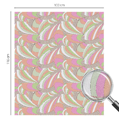 Privátní fólie na okno vitráž Barevný cikcak