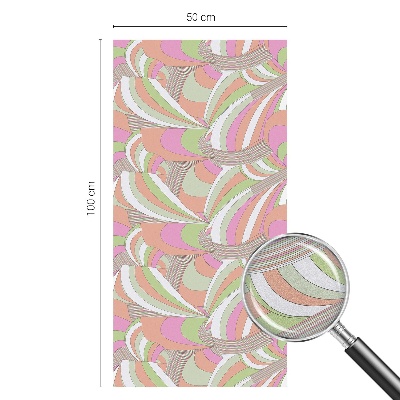 Privátní fólie na okno vitráž Barevný cikcak