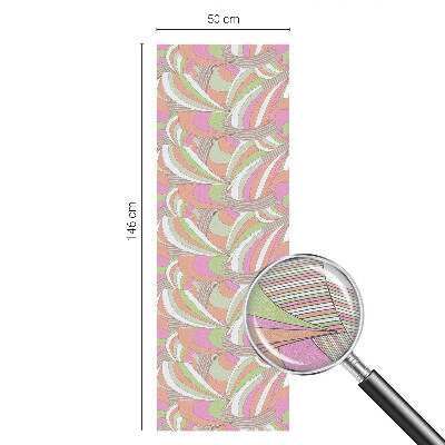 Privátní fólie na okno vitráž Barevný cikcak