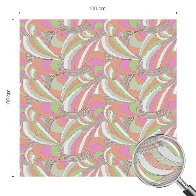 Privátní fólie na okno vitráž Barevný cikcak