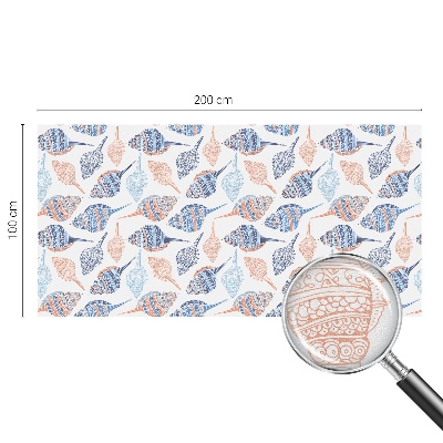 Dekorativní mléčná fólie na sklo Mořské mušle