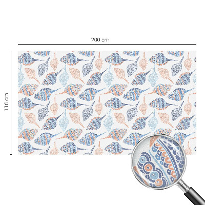 Dekorativní mléčná fólie na sklo Mořské mušle