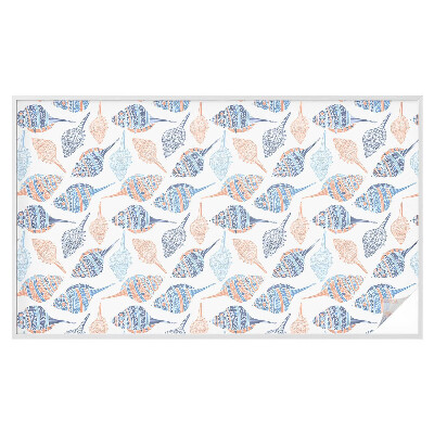 Dekorativní mléčná fólie na sklo Mořské mušle