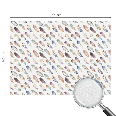 Privátní fólie na okno vitráž Boho peří