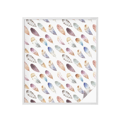 Privátní fólie na okno vitráž Boho peří