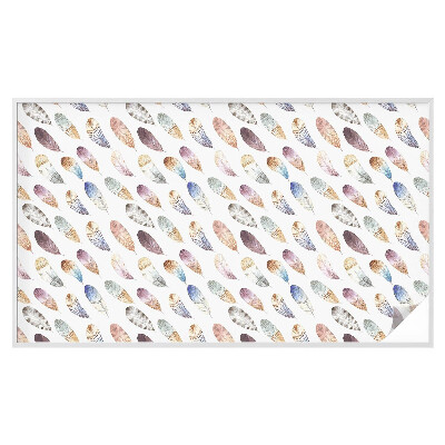 Privátní fólie na okno vitráž Boho peří