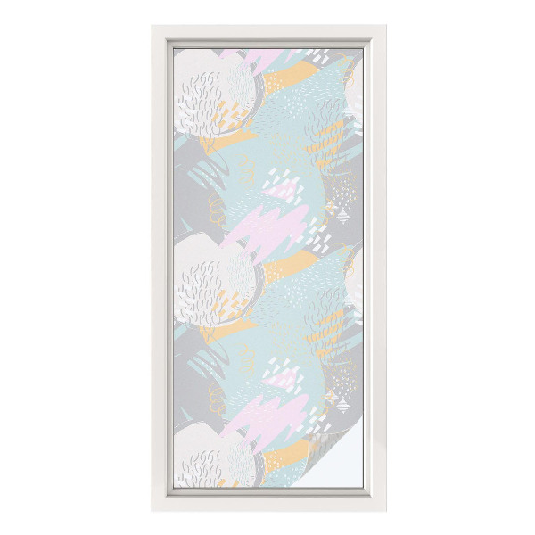 Neprůhledná fólie na sklo dveří Abstraktní harmonie