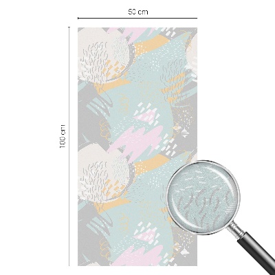 Neprůhledná fólie na sklo dveří Abstraktní harmonie