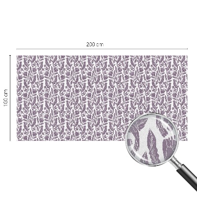 Dekorativní mléčná fólie na sklo Lidové motivy