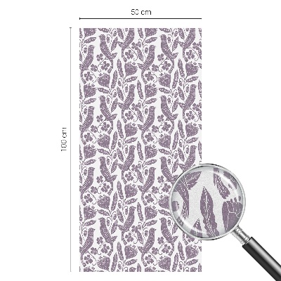 Dekorativní mléčná fólie na sklo Lidové motivy