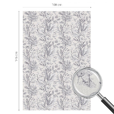 Protisluneční fólie na okna Listy a motýli